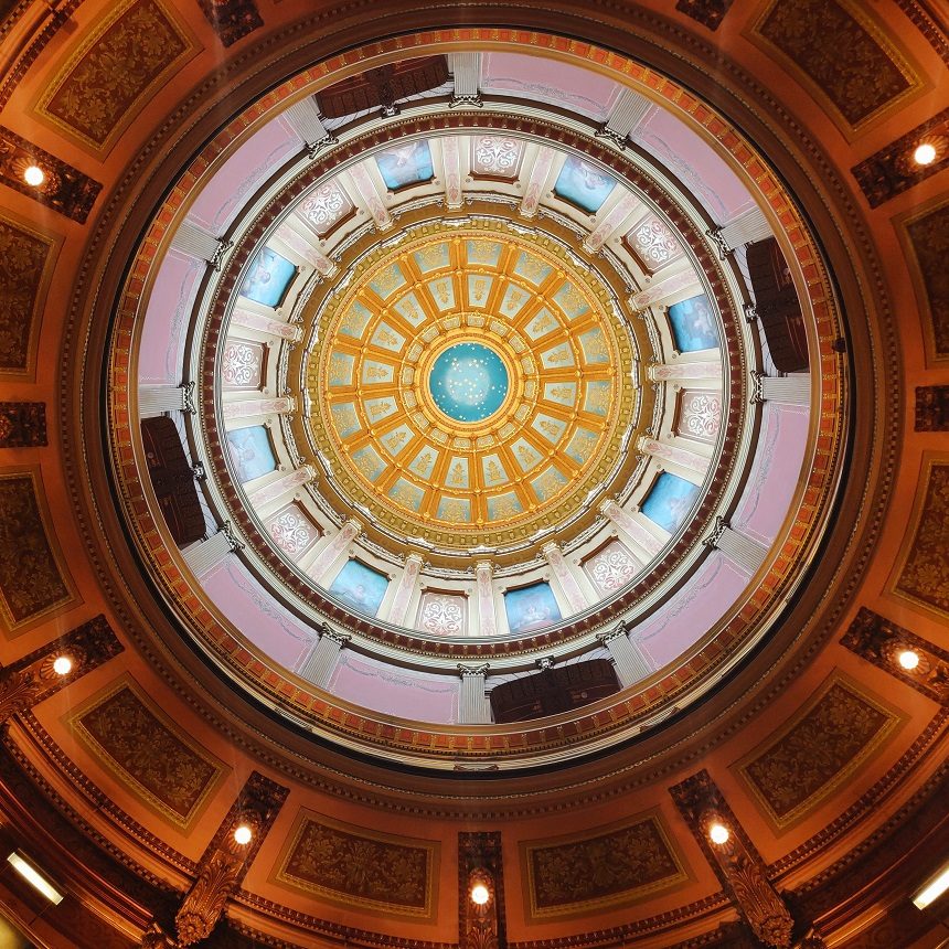 Image, interior of a cathedral dome